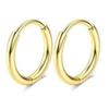 Drperfect 1Pair Flat Back Earrings for Women Surgical Steel Earrings for Sensitive Ears Hoop Stud Cartilage Tragus Piercings