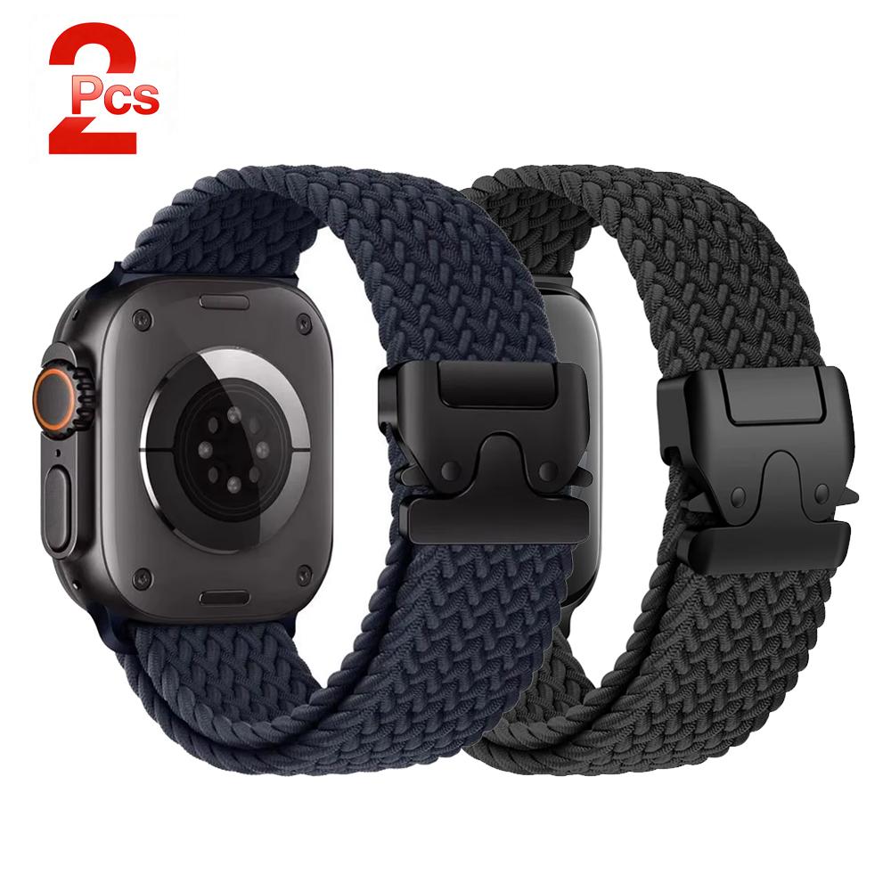 Parachute Straps for watch 11 10 Band 46mm 42mm 45mm Ultra 3 49mm 44mm 41 Braided bracelet correa iWatch Series 9 8 SE 6 7