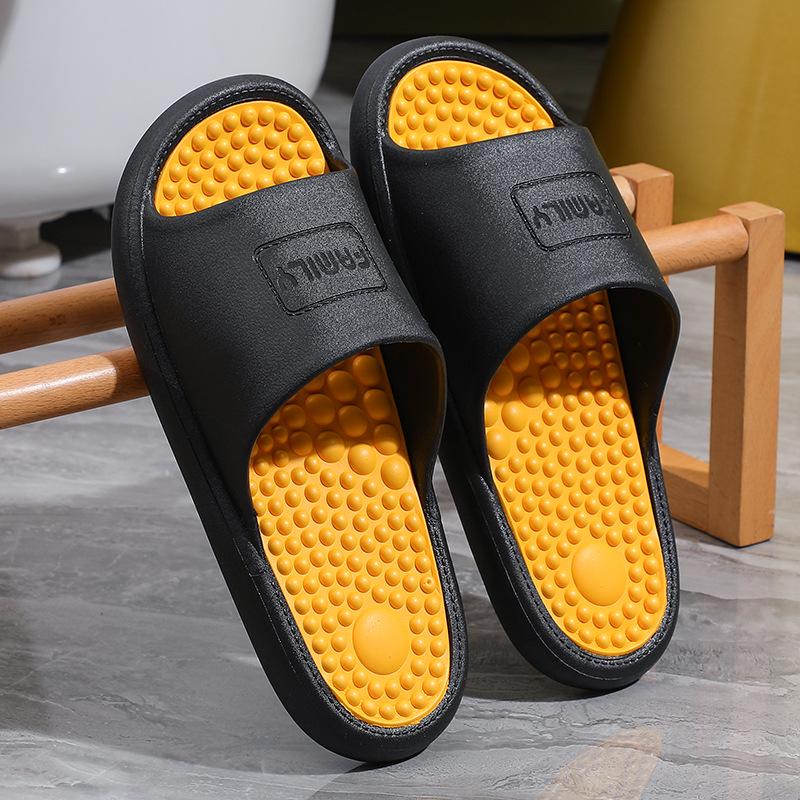 Unisexowe Letnie Zewnętrzne Antypoślizgowe Klapki Masujące do Kąpieli dla Mężczyzn i Kobiet