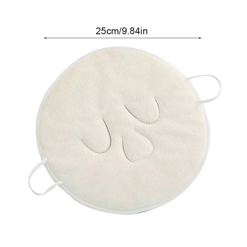 1Pcs 3 Holes Hot Compress Towel Absorbent Reusable Facial Steam Towel Soft Gentle Skin Care Mask for Hot and Cold Skin Care