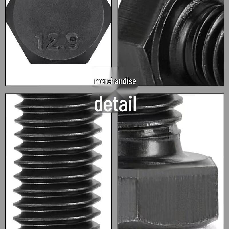 M14 Grade 12.9 Hex Head Fully Threaded Bolt and Nut Set