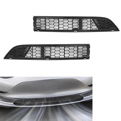 2ks Vysoko kvalitný tónový pre Tesla Model 3/Y 2017-2024 Auto Spodný nárazník Sieť proti hmyzu Nový upgrade PC Zliatina ABS