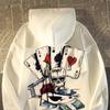 Unisex bluza z kapturem 350g bawełna - Wiosna/Jesień, Duży rozmiar, Modny europejski/amerykański styl