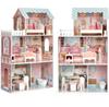 EkoToys Large Dollhouse with a Full Set of Furniture