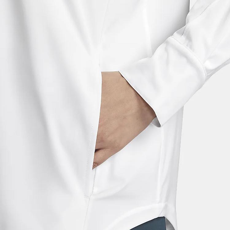 Nike Bliss Quick-Dry Zip-Up Polo Jacket Women Jackets White FN2780-100