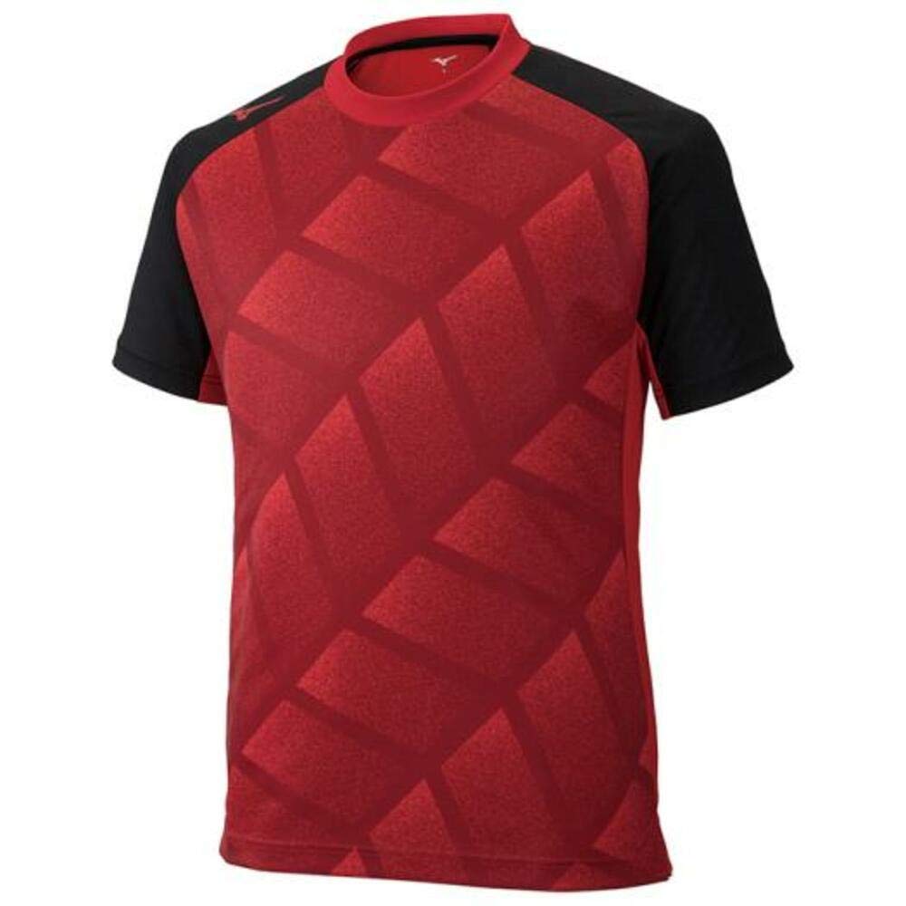 

Mizuno Soccer Printed Field Short Chinese Red x Size M Size Wear, Wear, Sleeve, P2MA9040, Black, (Japan M)