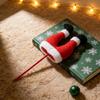 Stuffed Christmas Elf Legs Striped Pants Christmas Tree Top Decoration Christmas Tree Topper  Home