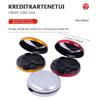Cutie Mini Creativă de Modă pentru Depozitarea Monedelor Euro cu Oglindă, Portabilă de Călătorie, din Aliaj de Aluminiu, Circulară, Portofel Zero Euro, Portmonee pentru Monede
