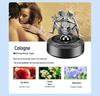 Solar-Powered Rotating Car Air Freshener with Angel's Glow Deodorizer Ornament