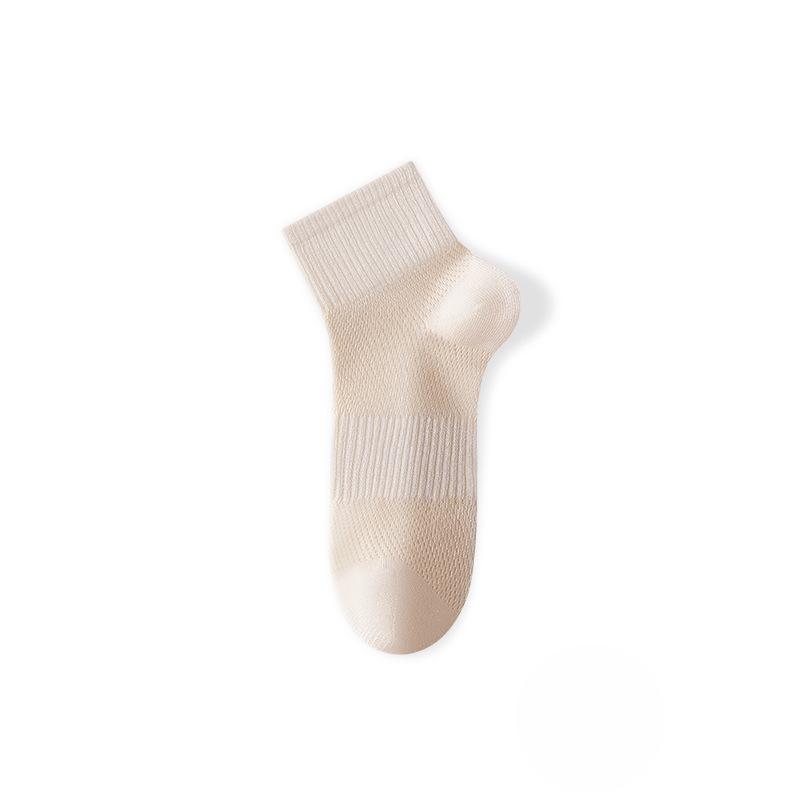 Female Spring and Summer New Cotton Non Slip Do Not Drop with Deodorant In Tube Socks