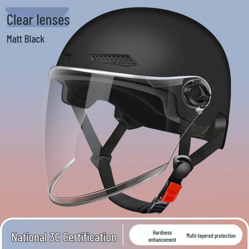 3C Certified Lightweight Electric Bike Half-Helmet with Summer Sun Protection for Men and Women