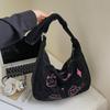 Large capacity bag women's summer new fashion niche shoulder messenger bag texture commuter dumpling bag