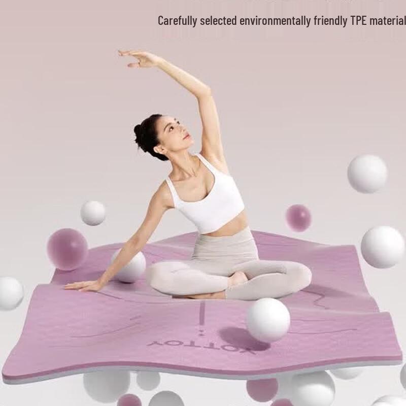 Yottoy 12mm Thick TPE Anti-Slip Yoga & Exercise Mat