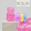 Soft Pinch Toy Bear Shape Stress Relief Toy Elastic Sensory Fidget High Density Ball Durable TPR Ball Portable for Kids Adults Desktop Decor