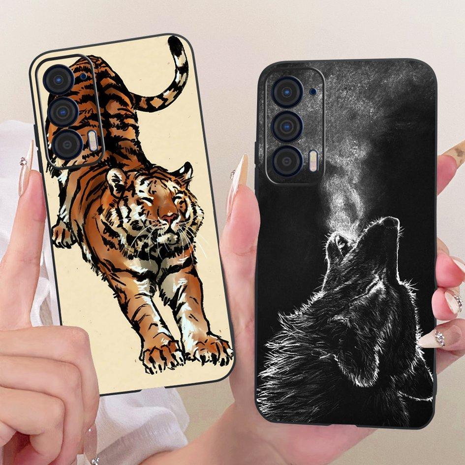 Für Motorola Edge 2021 Hülle XT2141-1 Stoßfeste Abdeckung Coole Cartoon-Drachen Weiche Silikonhülle Für Moto Edge 2021 Handyhüllen Capa