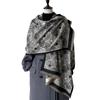 Korean Version Of Imitation Cashmere Daisy High-End Sense Light Luxury Scarf With Shawl Simple Cape Dual-Purpose Versatile Woman