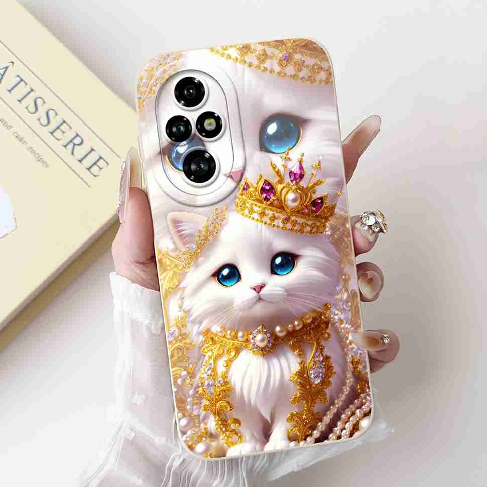 For Honor 200 Pro 5G Case ELP-AN00 Cute Butterfly Rabbit Soft Silicone Cover For Huawei Honor 200Pro ELP-NX9 Phone Shell Fundas