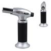 MOD 800 Flame Gas Torch Hand Held Mini Blow Torch for Cigar Outdoor BBQ Camping Cooking Silver Black Large Size
