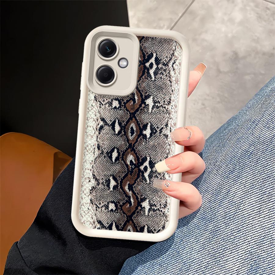 Phone Cover Case for Xiaomi Poco F8 C50 X3 NFC C61 X3 Pro C51 Snake Skin Pattern