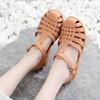Baotou Sandals Hollow Non-slip Beach Shoes Retro Crystal Jelly Shoes Women's Casual Shoes Batch