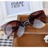 New Vintage Cat Eye Sunglasses Women Retro Half Frame UV Protection Travel Party Glasses Stylish Female Sunwear