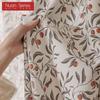 1PC Nuan Series Rural Healing Thick Curtains, Retro Fruit Printed Blackout Curtains for Bedroom Living Room Window for Home Decor