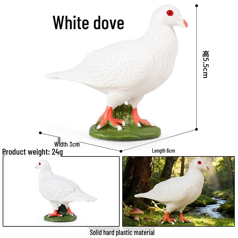 Children s Solid Model Flying Bird Toy - Hummingbird & Dove Cognitive Ornament Gift