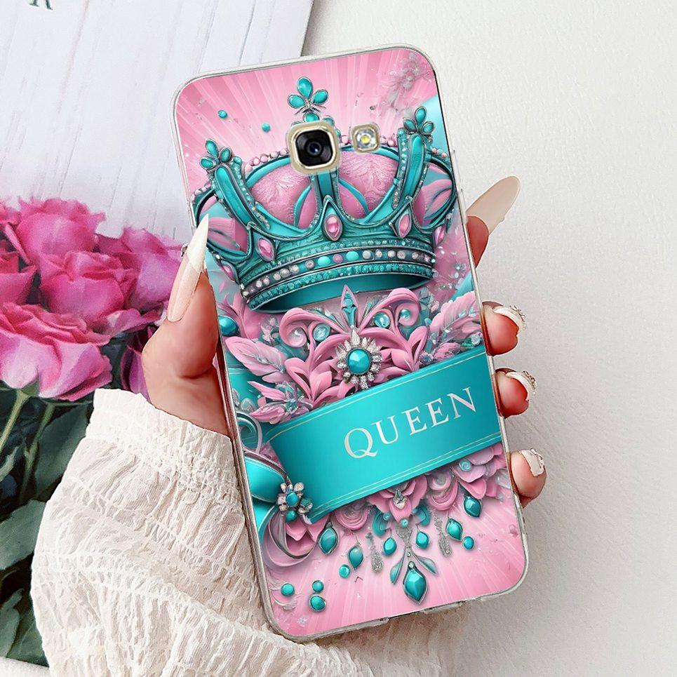 Case For Samsung Galaxy A5 2017 A520F Bumper Cover Samsug A5 2016 A510F Initials Letter Pattern Soft TPU Silicone Transparent