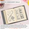 Embroidery Book Stitch Book Portable Sewing Book Handmade Craft Kits Sewing Tool for Various Sewing Techniques