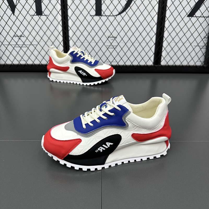 Spring and Autumn Casual Shoes Leather Platform Casual Sports Daddy Shoes