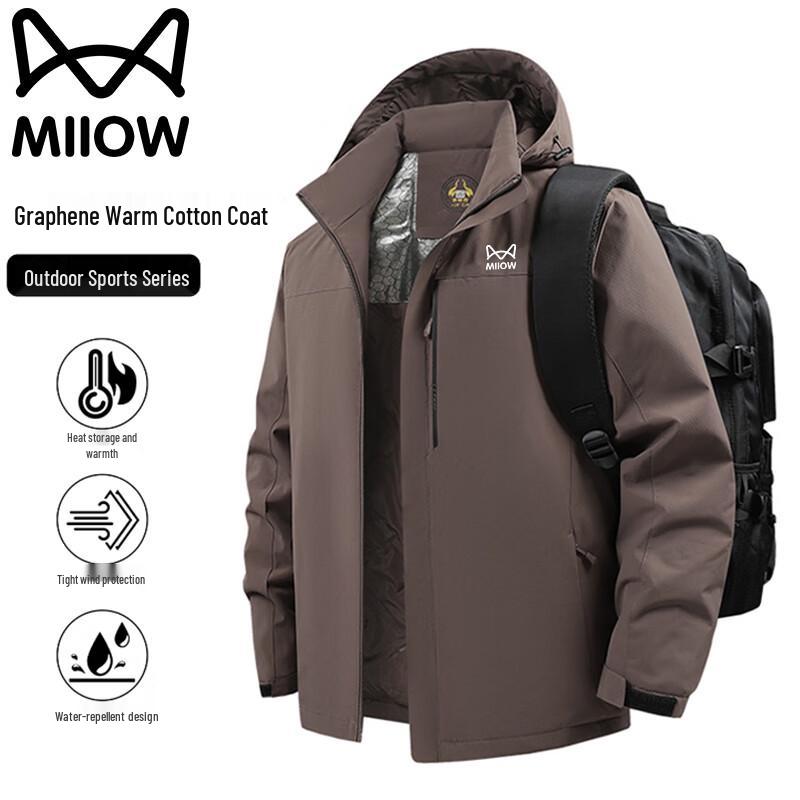 

Mao Ren Men s Winter Insulated Hooded Outdoor Jacket 2XL
