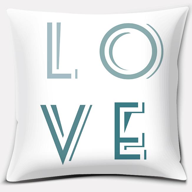 Blue and Green Fresh Decoration Series Pillow Gift Home Office Decoration Pillow Bedroom Sofa Car Cushion Cover