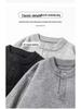 Boys' Light Grey Sweater - Autumn/Winter Trendy Brand Loose Button Knitwear