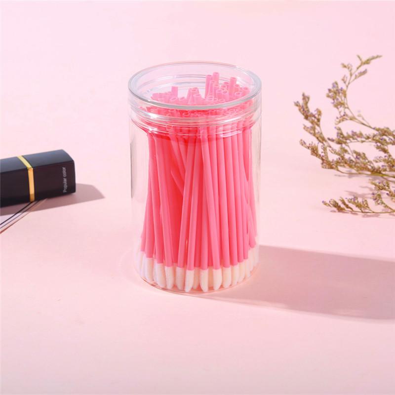 100 Barrels Disposable Lip Brush Lipstick Lipstick Glaze Stick Makeup Brush Lip Line Makeup Artist Beginner