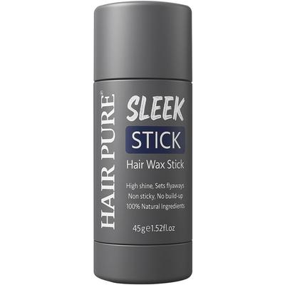 Hair Pure Sleek Stick Haarwachs für Damen und Herren | Styling-Wachs-Stift für krauses Haar, abstehende Härchen, Perücken & Haarbruch | Hochglänzender Haar-Finishing-Stift