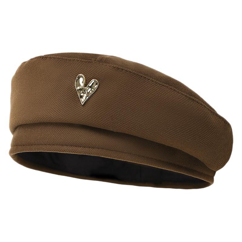 Korean Autumn and Winter Woolen Beret British Style Painter Hat Retro Versatile Face Small Japanese High-end Hat Woman