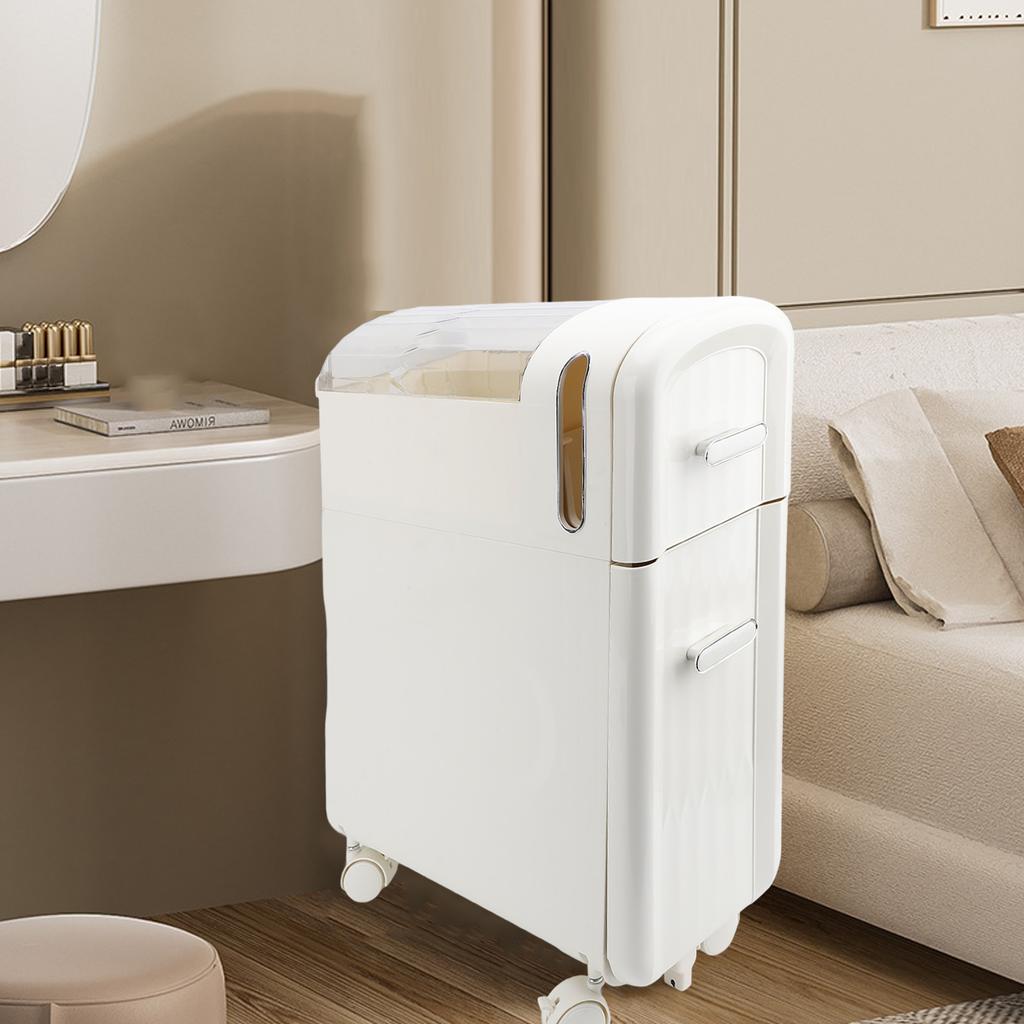 Narrow Storage Cabinet Multipurpose Modern Simple Design Drawer Type 2 Tier Slim Bathroom Storage Cabinet for Bathroom Kitchen