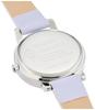 Fieldwork Lovely Analog Watch, Silver with Leather Strap, GY044-3, Women's, Purple