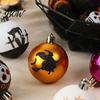 Halloween Themed Decorations 16 Pcs Hanging Ball Decor, 6cm Skull Witch Eye Ornaments Must-have Decor for Ghost Tree, Spooky Window Yard Haunted House