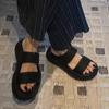 Platform Slippers Women's Outer Wear 2025 Summer New Versatile Cool Slippers Pregnant Women Casual Beach Sandals One-word