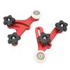 Table Saw Stock Guide Aluminum Alloy Size Adjustable Smoothly Operation Bearing Roller Press Feeder