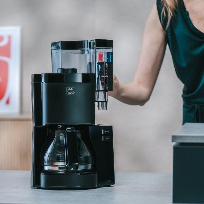 Cafetière - MELITTA - Look V Glass 1025-02 - 1080 W - 1,25 L - Noir