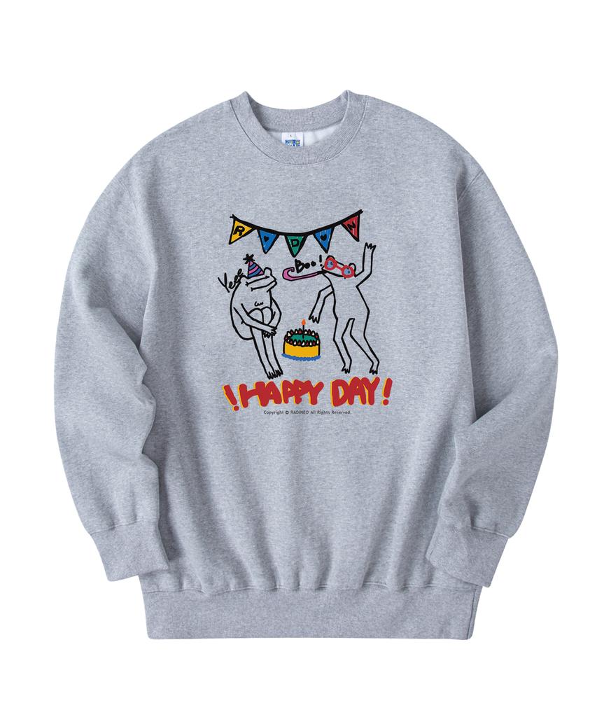 RADINEO Happy Day Sweatshirt Gray