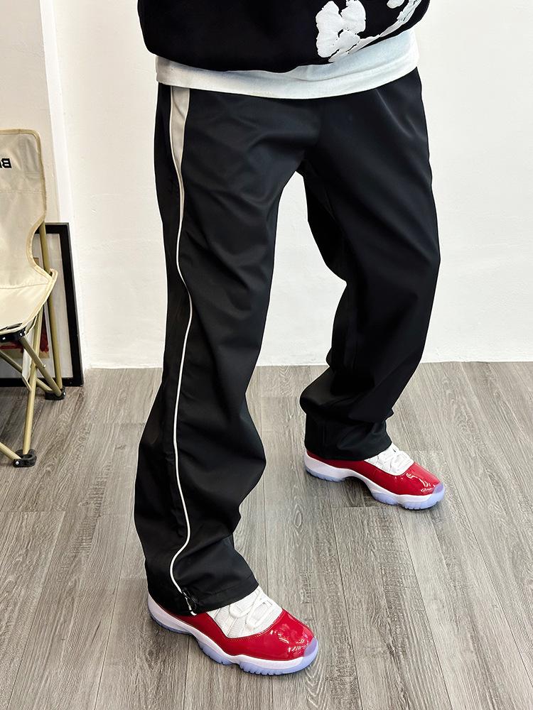 Unisex Retro Vintage Sports Pants - Summer 2023 Trend: Straight, Loose, Casual Trousers