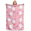 M-Molangs with Piupiu Flannel Throw Blankets  Blankets for Bed Car Warm Bedspread,