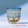 Colour Process Crystal Edo Kiriko Wine Cup Hand Carving Chrysanthemum Pattern Whiskey Glass Spirits Liquor Snifter Whisky Mug