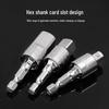 Pneumatic/Electric Wrench Socket Adapter Rod, 360° Rotating, Compatible with 1/4, 3/8, 1/2 Square Head Sockets
