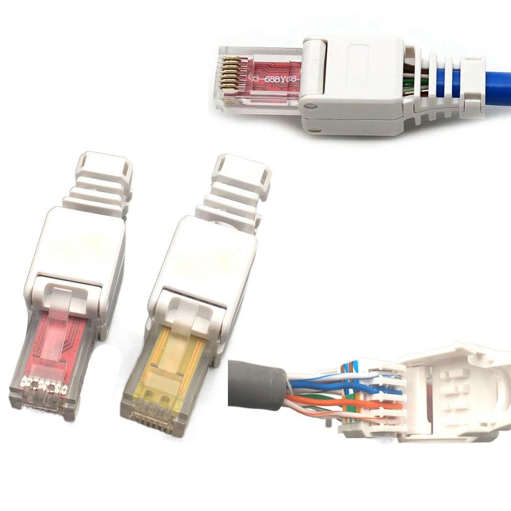 

Установка разъема RJ45 CAT6 без обжима, провод Ethernet-кабеля без инструментов