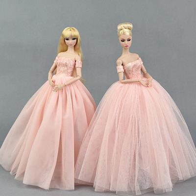 Doll Wedding Dress Chest Wrap Up Fine Workmanship Beautiful 30cm Princess Style Bridal Veil Birthday Present