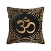 Colorful Lotus Mandala Cushion Cover 40x40cm Velvet Buddhism Flower Throw Pillow Case for Sofa Square Pillowcase Decoration